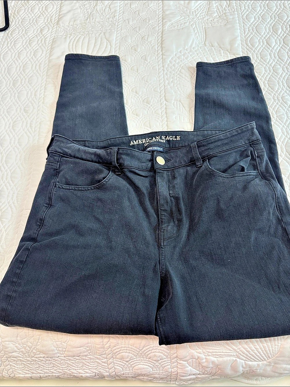 American Eagle Super Stretch X4 Skinny Jeans Black